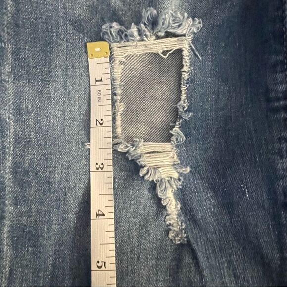 👖- DENIM BLVD Size 13 Distressed/ripped mid-rise / Girlfriend Jeans - Picture 15 of 15
